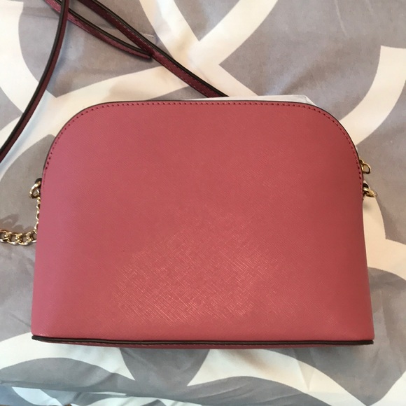 NWT Michael Kors Cindy Dome Pink Saffiano - Picture 2 of 8